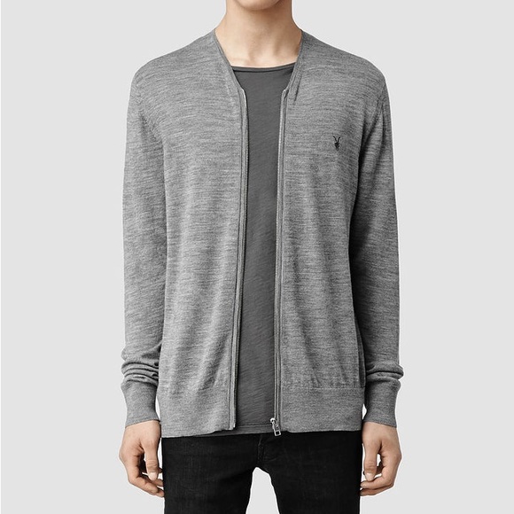 All Saints Sweaters Allsaints Mens Merino Wool Cardigan Poshmark